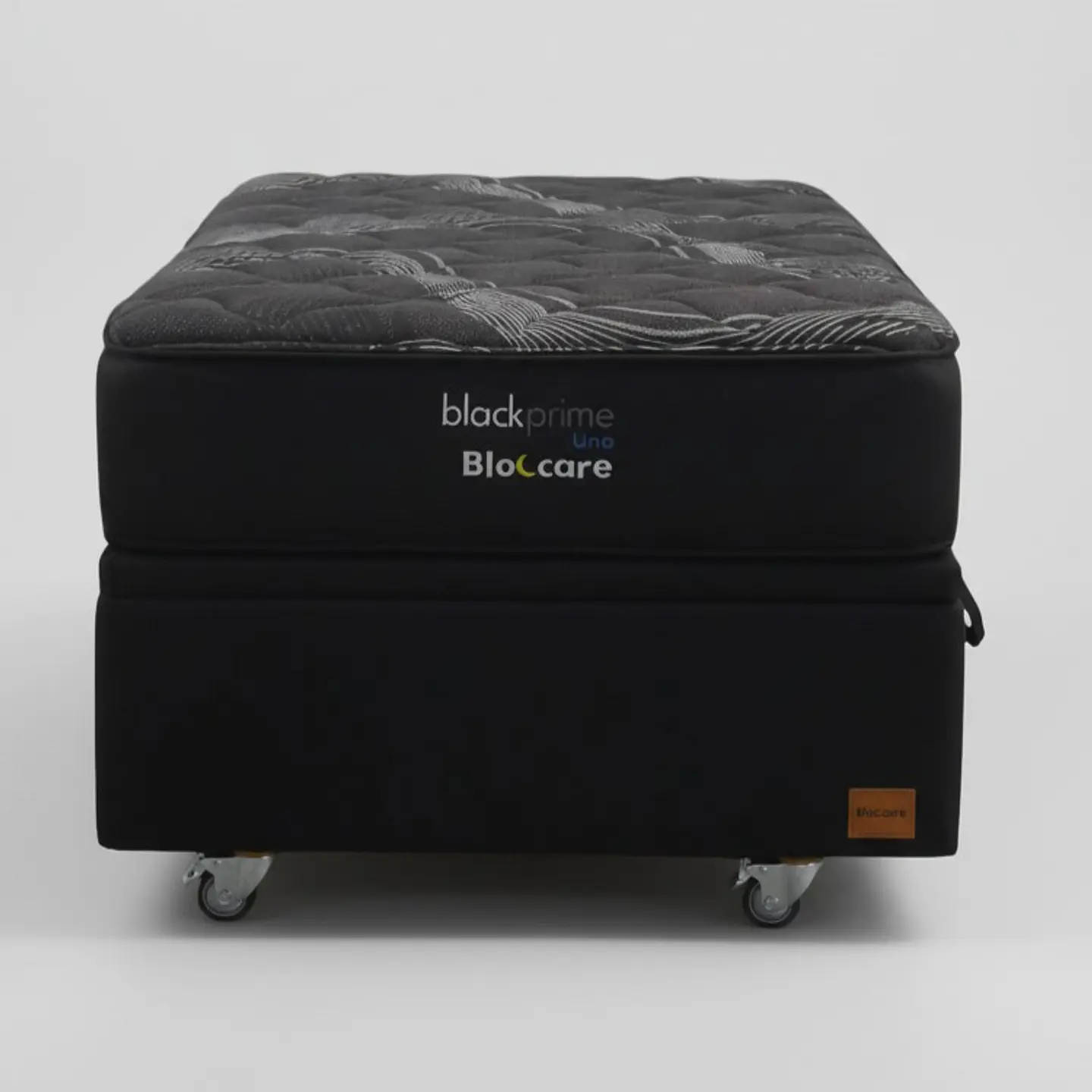 Cama Baul 1.5 Plaza + Colchon Black Prime - Modelo Uno / Ruedas A Eleccion (Negro) 8