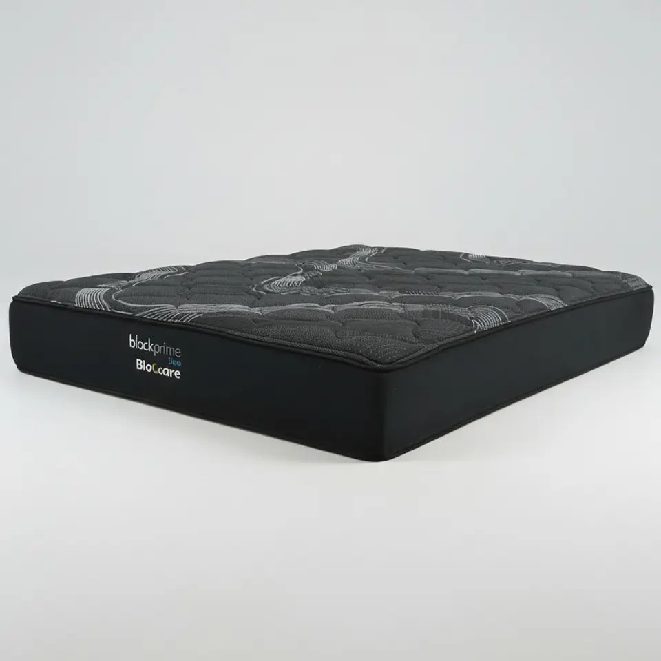 Cama Baul 1.5 Plaza + Colchon Black Prime - Modelo Uno / Ruedas A Eleccion (Negro) 10