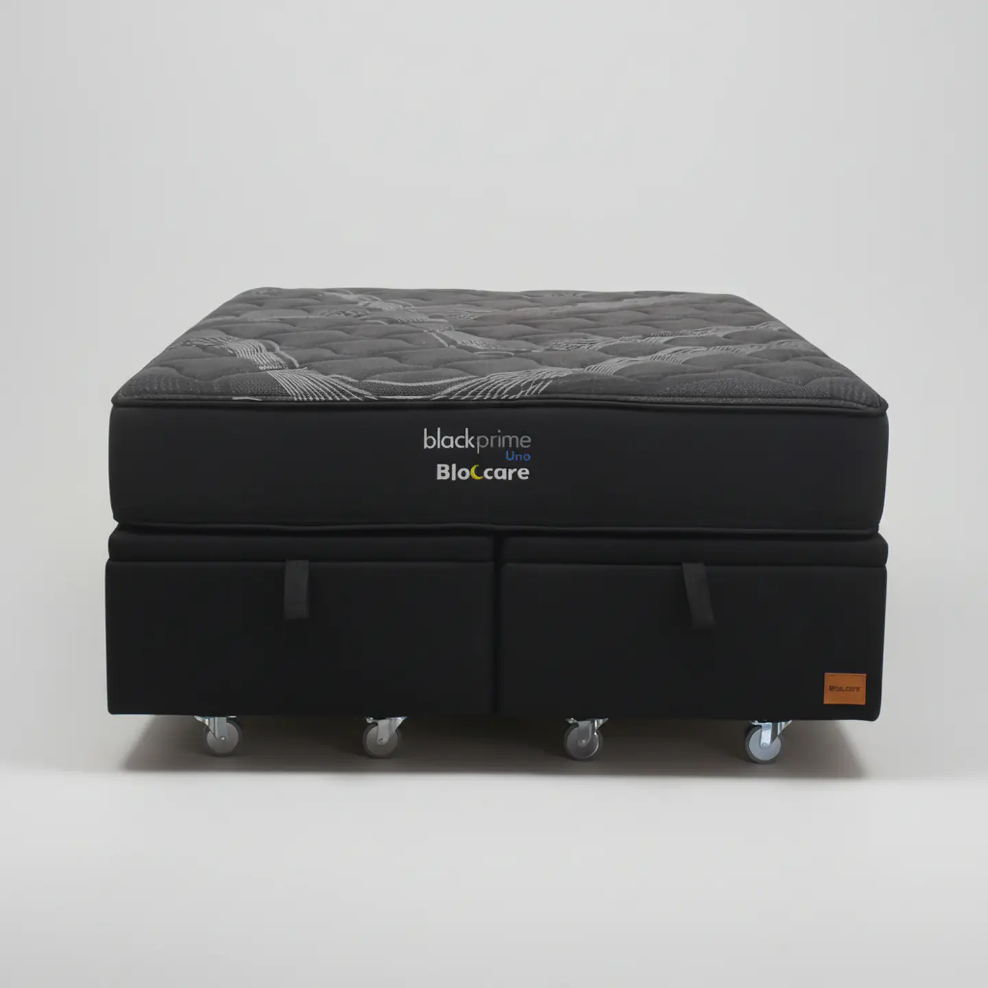 Cama Baul King + Colchon Black Prime - Modelo Uno / Ruedas A Eleccion (Negro) 5