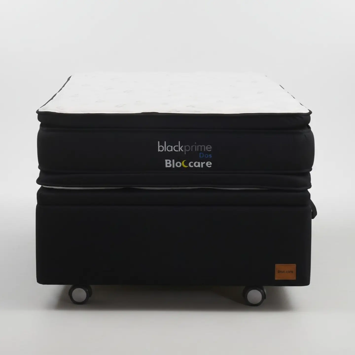 Cama Baul 1.5 Plaza + Colchon Black Prime - Modelo Dos / Ruedas A Eleccion (Negro) 2