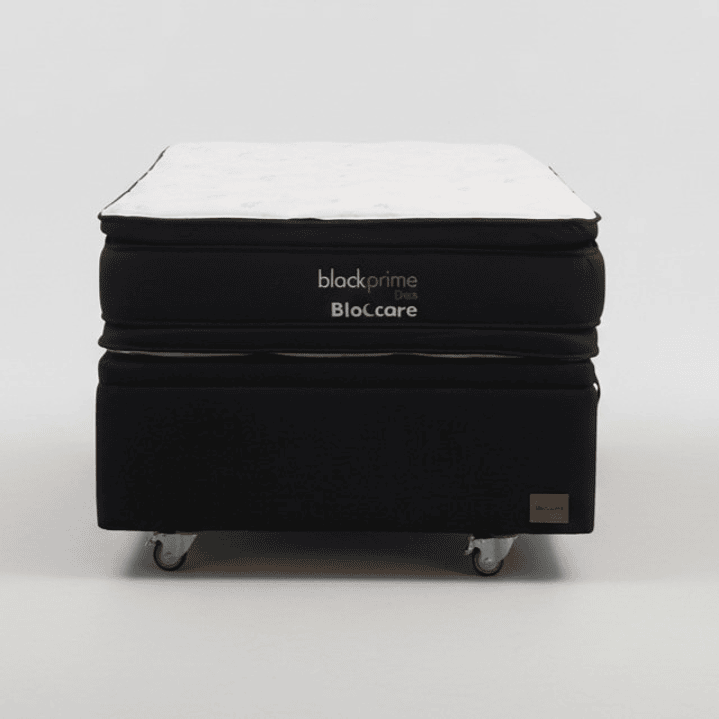 Cama Baul 1.5 Plaza + Colchon Black Prime - Modelo Dos / Ruedas A Eleccion (Negro) 6