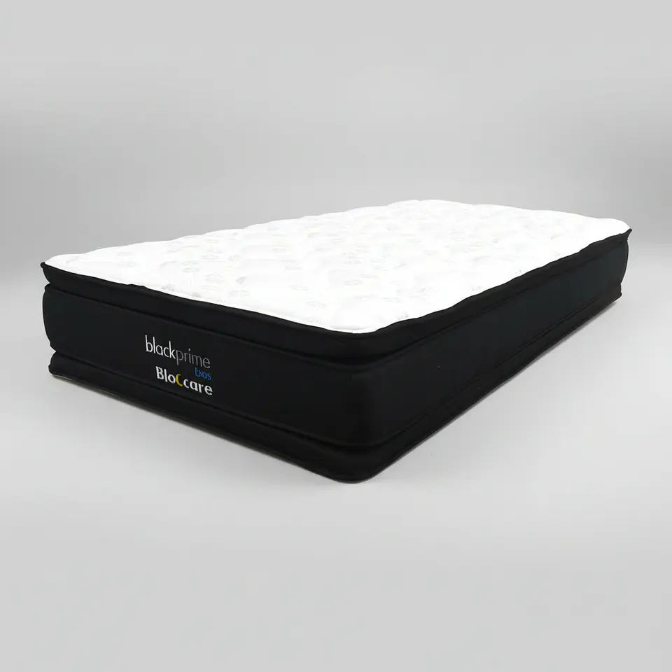 Cama Baul 1.5 Plaza + Colchon Black Prime - Modelo Dos / Ruedas A Eleccion (Negro) 9