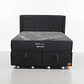 Cama Baul King + Colchon Black Prime - Modelo Uno + Respaldo / Ruedas A Eleccion (Negro) - Miniatura 3