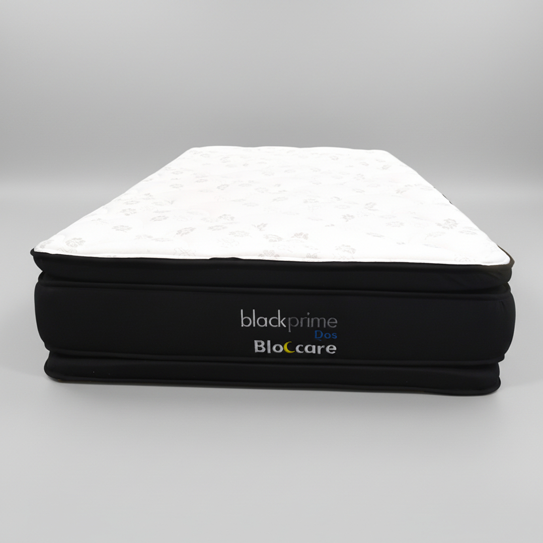Cama Baul 1.5 Plaza + Colchon Black Prime - Modelo Dos + Respaldo / Ruedas A Eleccion (Negro) 10