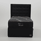 Cama Baul 1 Plaza + Colchon Black Prime - Modelo Uno + Respaldo / Con Patas De Madera (Negro) - thumbnail 2