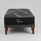 Cama 1 Plaza Box 8 cm + Colchon Black Prime - Modelo Uno / Con Patas De Madera (Gris) - thumbnail 9