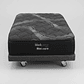 Cama 1.5 Plaza Box 8 cm + Colchon Black Prime - Modelo Uno- Ruedas A Eleccion (Gris) - Miniatura 7