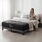 Cama King Box 8 cm + Colchon Black Prime - Modelo Uno / Con Patas De Madera (Gris) - Miniatura 1