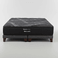 Cama King Box 8 cm + Colchon Black Prime - Modelo Uno / Con Patas De Madera (Gris) - Miniatura 4