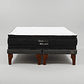 Cama 2 Plaza Box 8 cm + Colchon Black Prime - Modelo Dos - Patas De Madera (Gris) - Miniatura 8