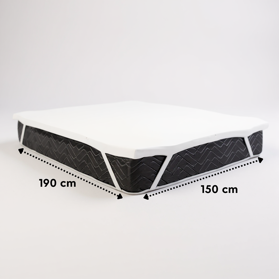 Sobre Colchón Topper De Espuma Visco Elástica De 2 Plazas- (2da Seleccion) 3