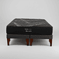 Cama 2 Plaza Box 13 cm + Colchon Black Prime - Modelo Uno / Con Patas De Madera (Gris) - thumbnail 8