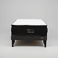 Cama 1.5 Plaza Box 13 cm + Colchon Black Prime - Modelo Dos - Patas De Madera (Gris) - thumbnail 6