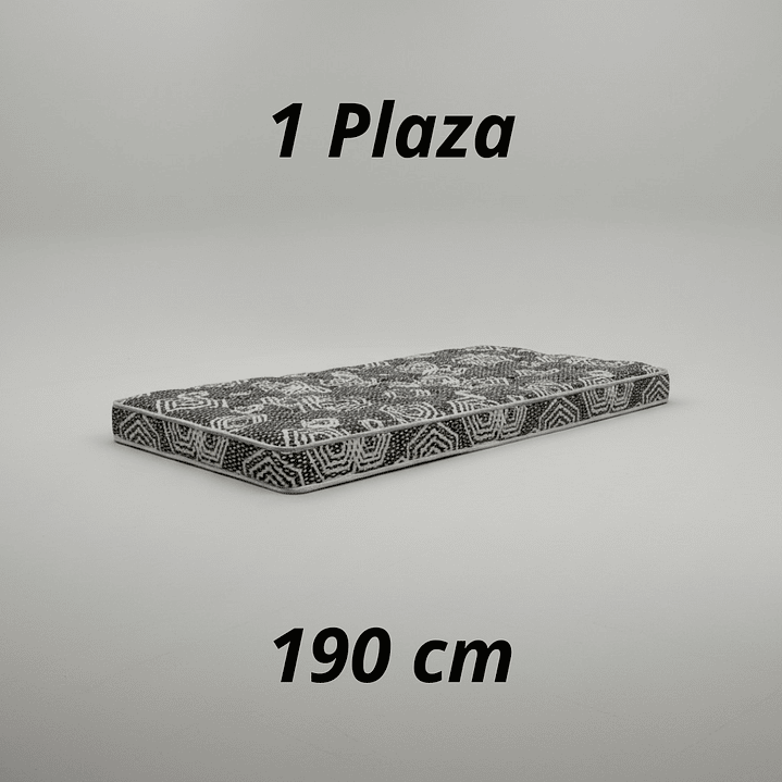 Colchón 1 Plaza Modelo IDEAL Largo 190 cm 1