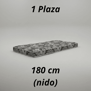Colchón 1 Plaza Modelo IDEAL Largo 180 cm (para camarotes)