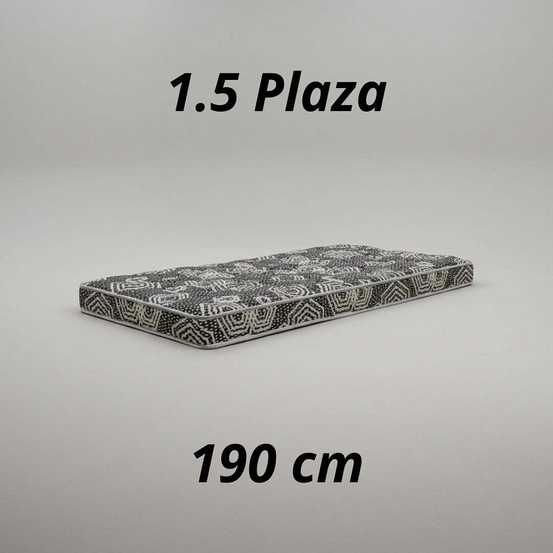 Colchón 1.5 Plaza Modelo IDEAL Largo 190 cm  1