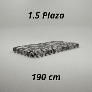 Colchón 1.5 Plaza Modelo IDEAL Largo 190 cm 