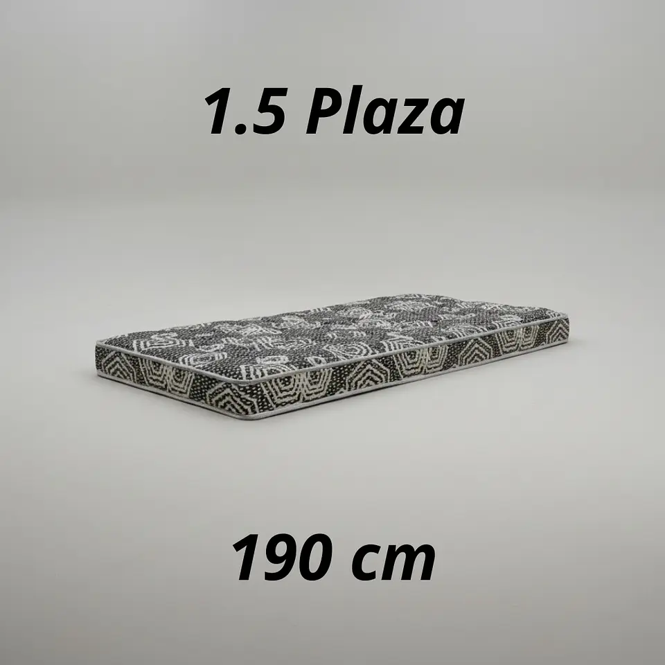 Colchón 1.5 Plaza Modelo IDEAL Largo 190 cm  1