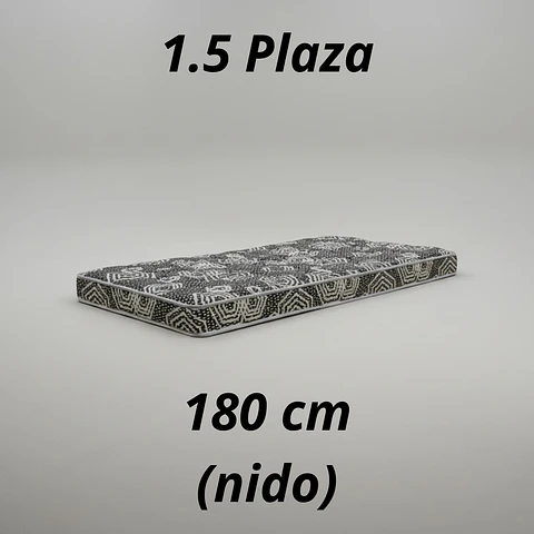 Colchón 1.5 Plaza Modelo IDEAL Largo 180 cm (para camarotes)