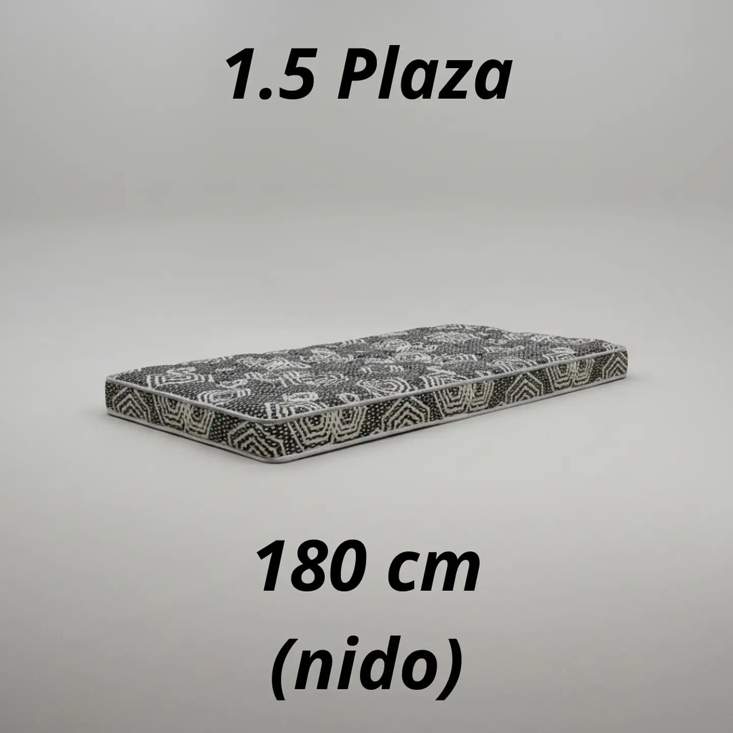 Colchón 1.5 Plaza Modelo IDEAL Largo 180 cm (para camarotes) 1