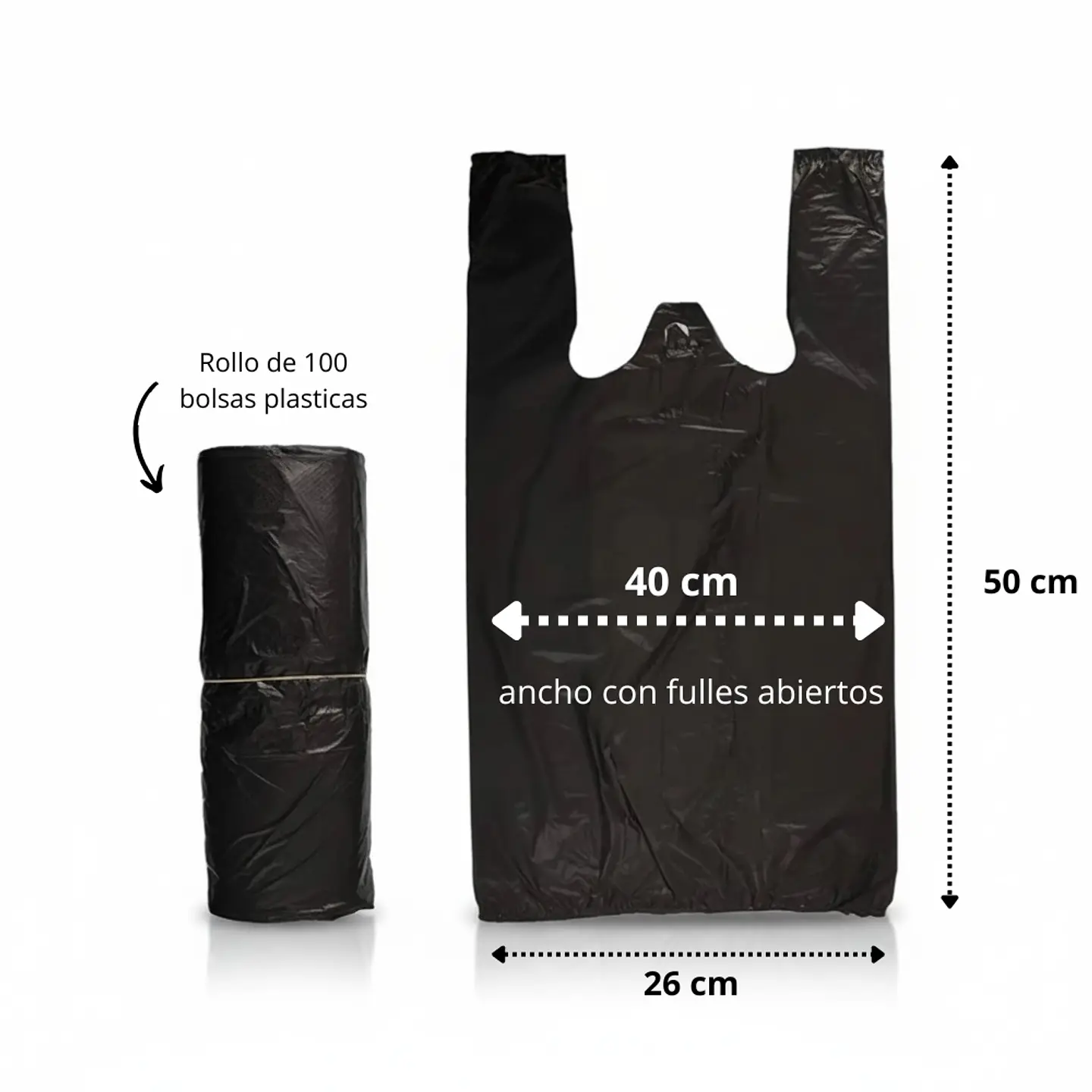 Pack 1 Basurero Plástico De 10 Litros + 1 Rollo 100 bolsas 40x50 cm 3
