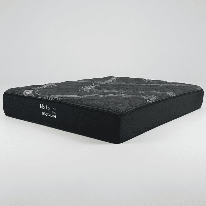 Cama Super King Box 30 cm + Colchon Black Prime - Modelo Uno / Con Patas De Madera (Gris) 6