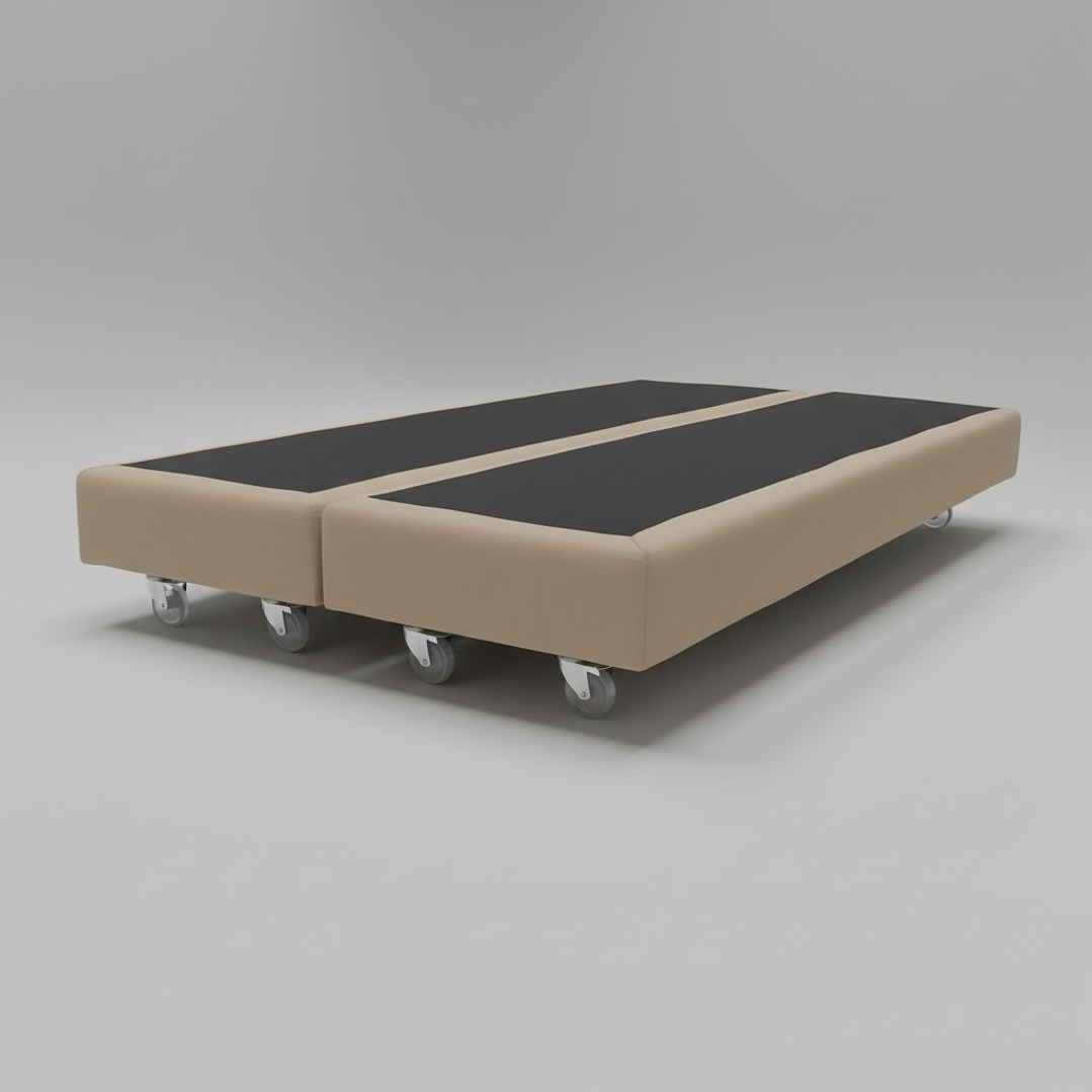 Base De Cama 1.5 Plaza Dividida Box 13 cm / Dif. Ruedas 9