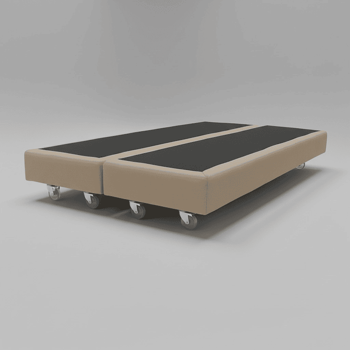 Base De Cama 1.5 Plaza Dividida Box 13 cm / Dif. Ruedas 9