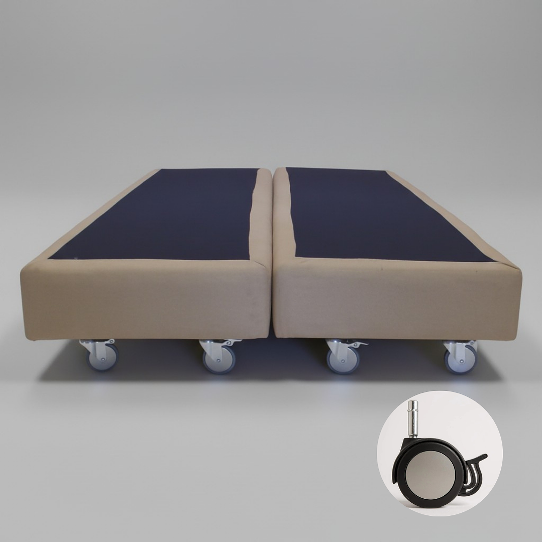 Base De Cama 1.5 Plaza Dividida Box 13 cm / Dif. Ruedas 3