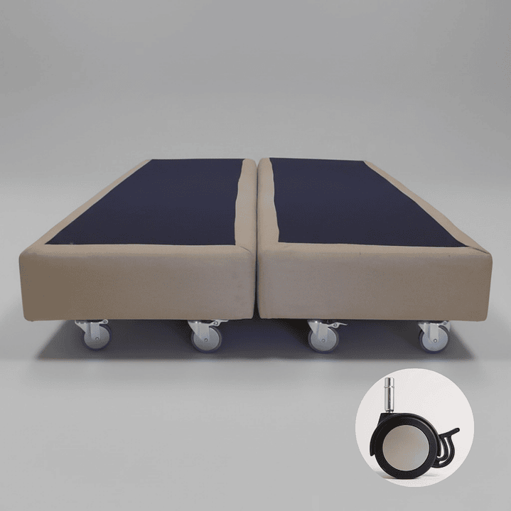 Base De Cama 1.5 Plaza Dividida Box 13 cm / Dif. Ruedas 3