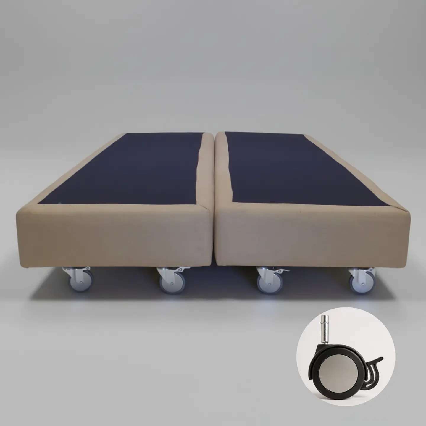 Base De Cama 1.5 Plaza Dividida Box 13 cm / Dif. Ruedas 3