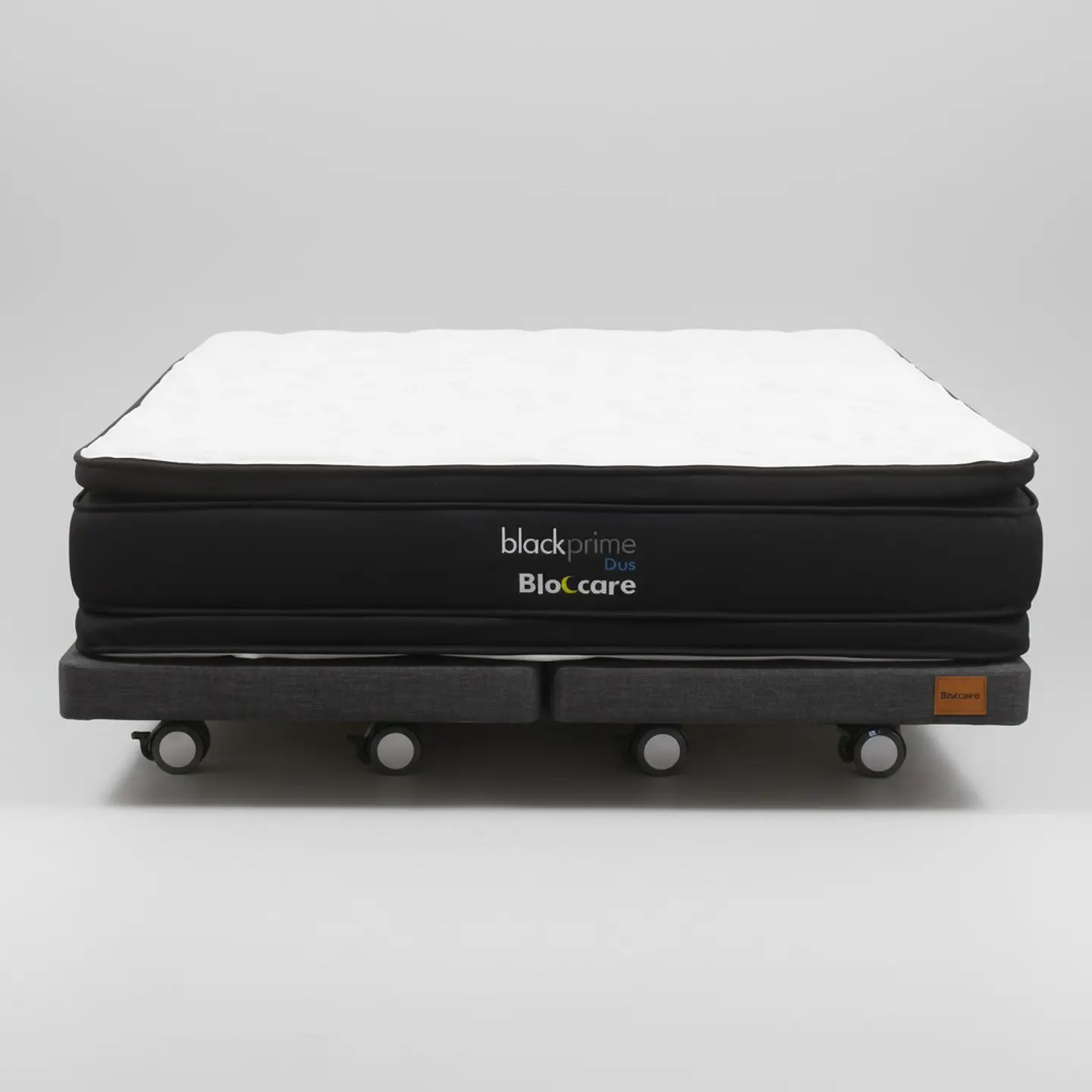 Cama Super King Box 13 cm + Colchon Black Prime - Modelo Dos - Ruedas A Eleccion (Gris) 3