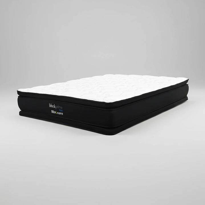 Cama Super King Box 13 cm + Colchon Black Prime - Modelo Dos - Ruedas A Eleccion (Gris) 10