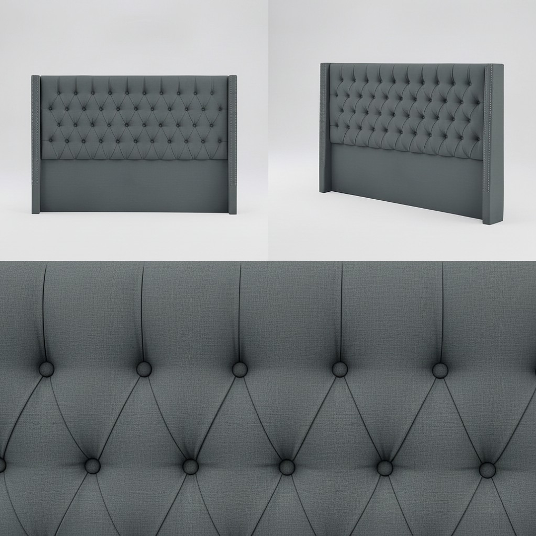 Respaldo Capitonne Tachas - Con Retorno (Dif. Colores) 3