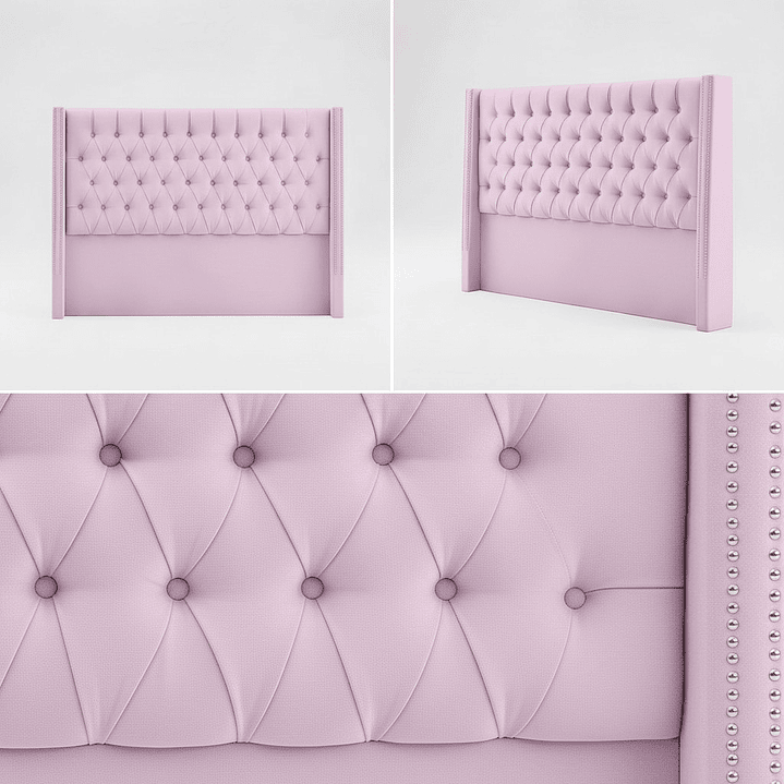 Respaldo Capitonne Tachas - Con Retorno (Dif. Colores) 12