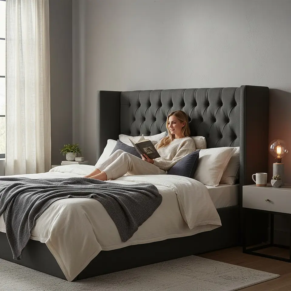 Respaldo Capitonne Premium - Con Retorno (Dif. Colores) / Estilo ◊  1