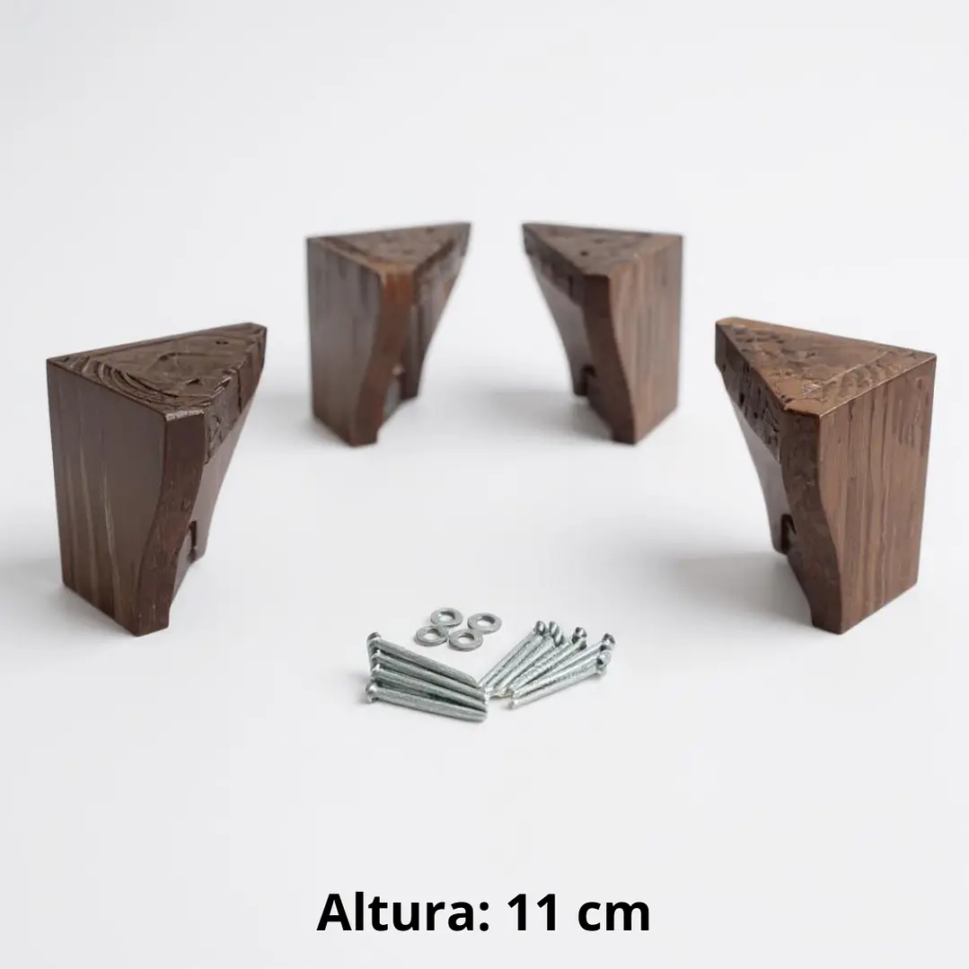 Cama 1.5 Plaza Box 13 cm + Colchon Modelo Ideal / Con Patas De Madera (Gris) 7