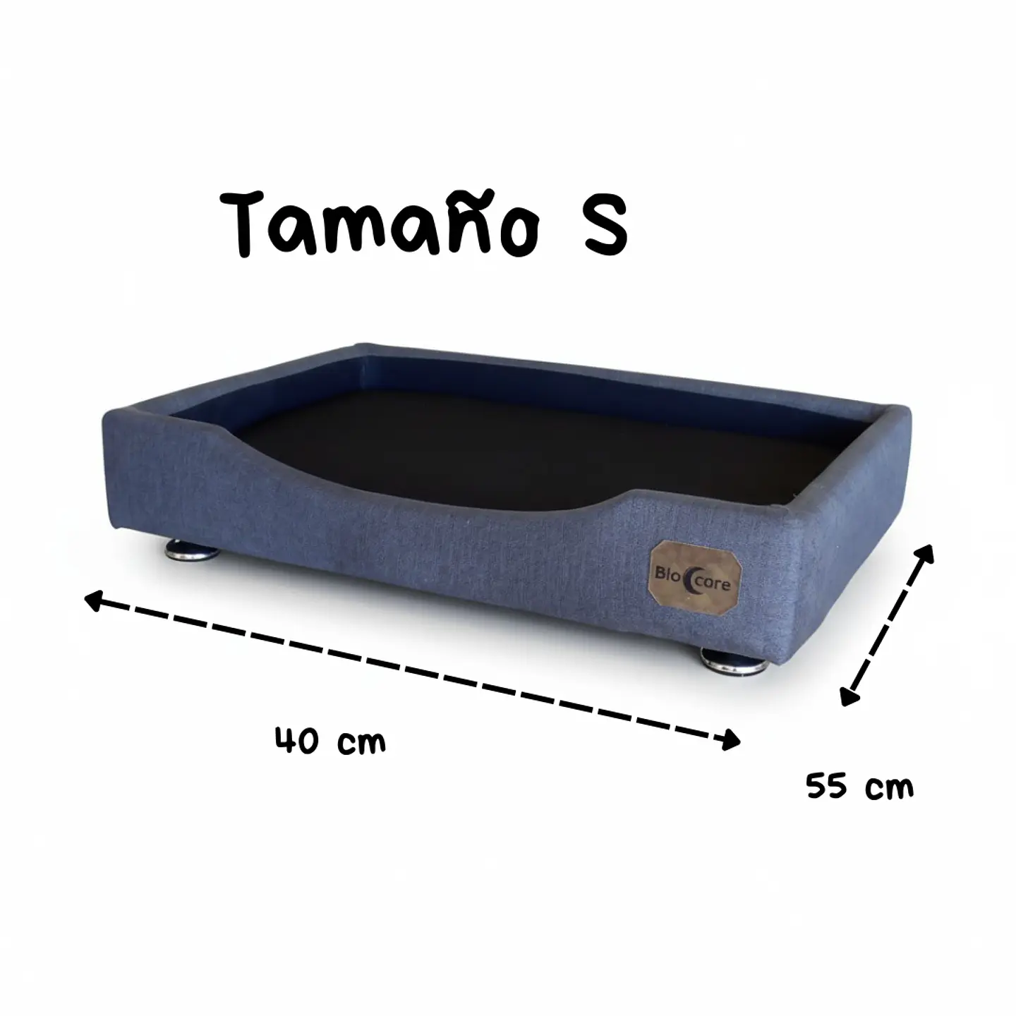 Cama de Mascotas Patas Montessori 3 cm - Tallas S, M, L y XL (Gris) 4