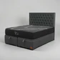 Cama Baul 2 Plazas / Colchon black prime + Respaldo CAPITONNE TACHAS - Miniatura 2