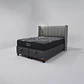 Cama Baul 2 Plazas / Colchon black prime + Respaldo TUBULAR - Miniatura 9