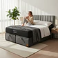 Cama Baul King / Colchon black prime + Respaldo TUBULAR - Miniatura 1