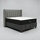 Cama Baul King / Colchon black prime + Respaldo TUBULAR - Miniatura 18