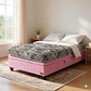 Cama Baul 1.5 Plaza + Colchon Modelo Ideal  / Con Patas De Madera (Rosa) - Miniatura 1
