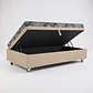 Cama Baul 1 Plaza + Colchon Modelo Ideal / Con Ruedas (beige) - thumbnail 6