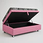 Cama Baul 1 Plaza + Colchon Modelo Ideal / Con Ruedas (Rosa) - thumbnail 2
