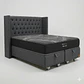 Cama Baul Super King - Colchon black prime + Respaldo CAPITONNE PREMIUM / Ruedas - Miniatura 13