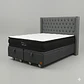 Cama Baul King - Colchon black prime + Respaldo CAPITONNE TACHAS / Ruedas - Miniatura 25