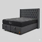 Cama Baul Super King - Colchon black prime + Respaldo CAPITONNE TACHAS / Ruedas - Miniatura 9