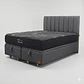 Cama Baul 2 Plazas - Colchon black prime + Respaldo TUBULAR  / Ruedas - Miniatura 5