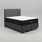 Cama Baul Super King - Colchon black prime + Respaldo Liso Removible y Lavable / Ruedas - Miniatura 19